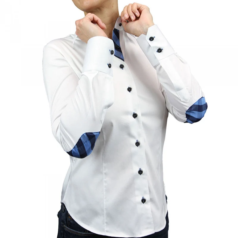 Chemise femme à coudières coupe cintrée BRITTANI Andrew Mac Allister