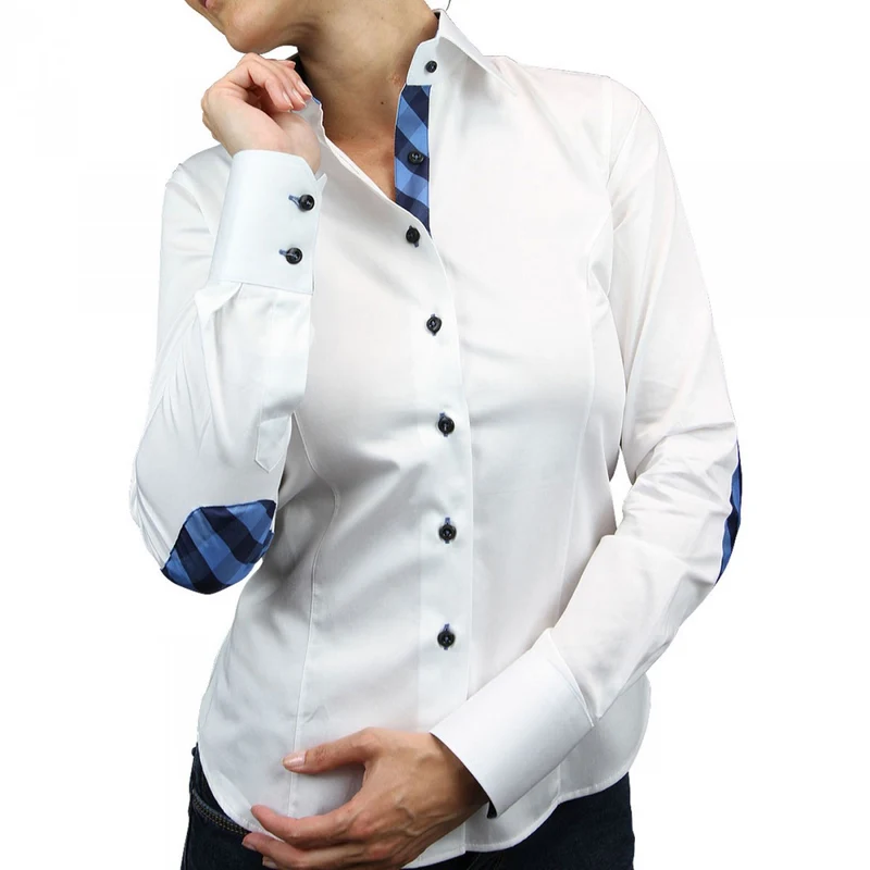 Chemise femme à coudières coupe cintrée BRITTANI Andrew Mac Allister