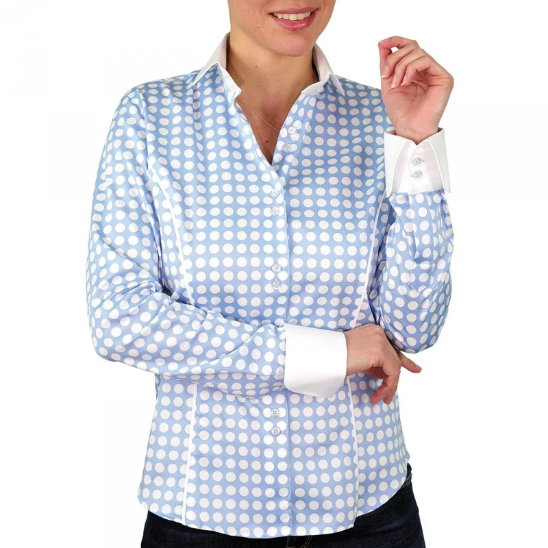 Chemise femme à pois coupe cintrée DOTS Andrew Mac Allister