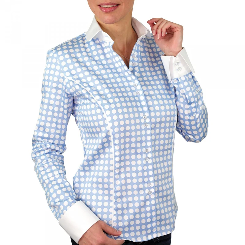 Chemise femme à pois coupe cintrée DOTS Andrew Mac Allister