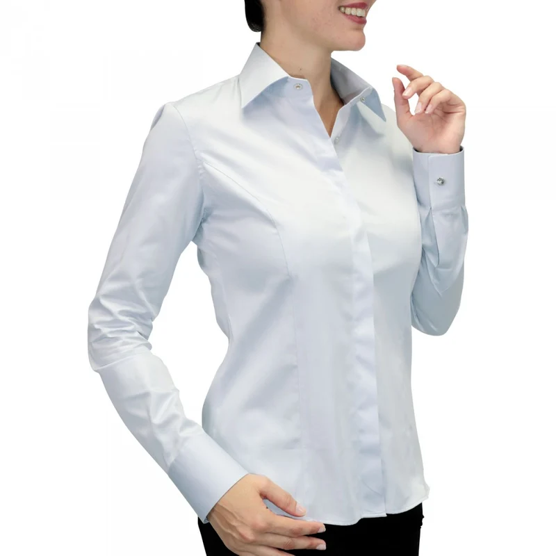Chemise femme unie coupe cintrée NEW STYL Andrew Mac Allister