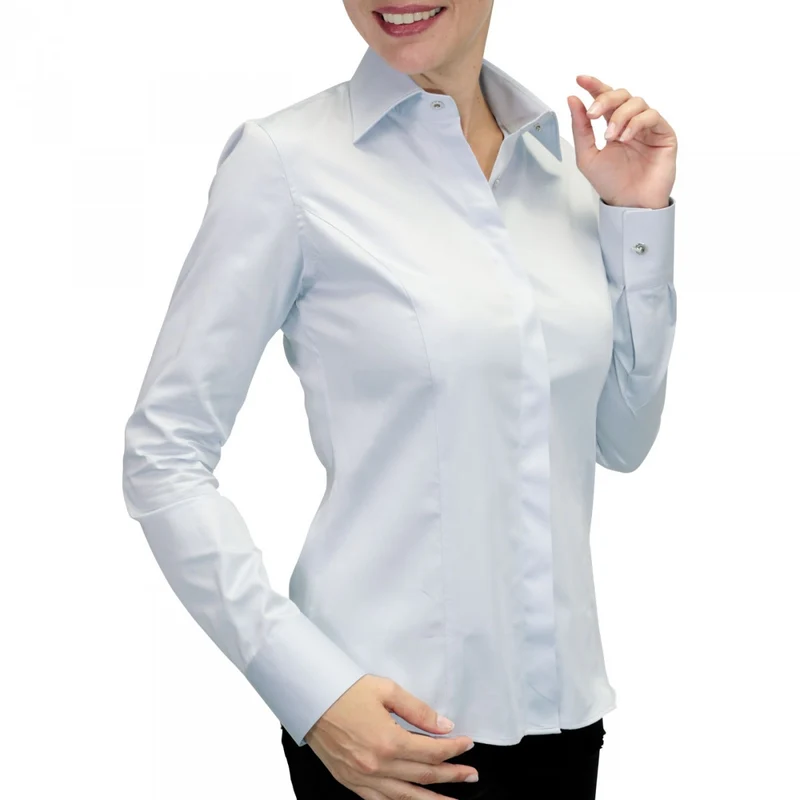 Chemise femme unie coupe cintrée NEW STYL Andrew Mac Allister