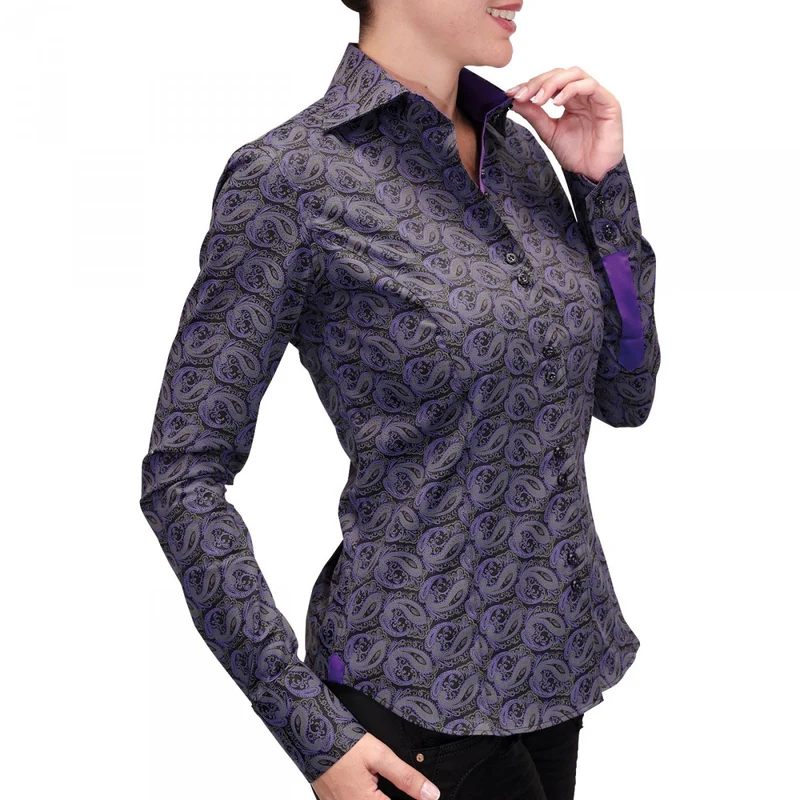 Chemise femme imprimée coupe cintrée DARK Andrew Mac Allister