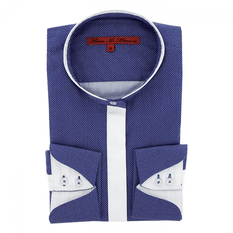 Chemise femme col mao coupe cintrée BECKY Andrew Mac Allister
