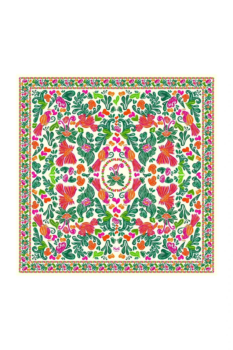 Foulard en soie Copacabana