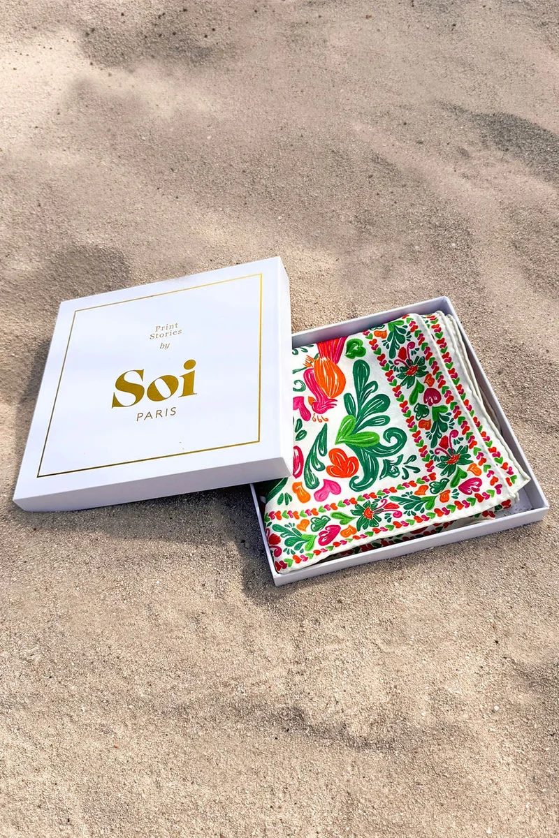Foulard en soie Copacabana