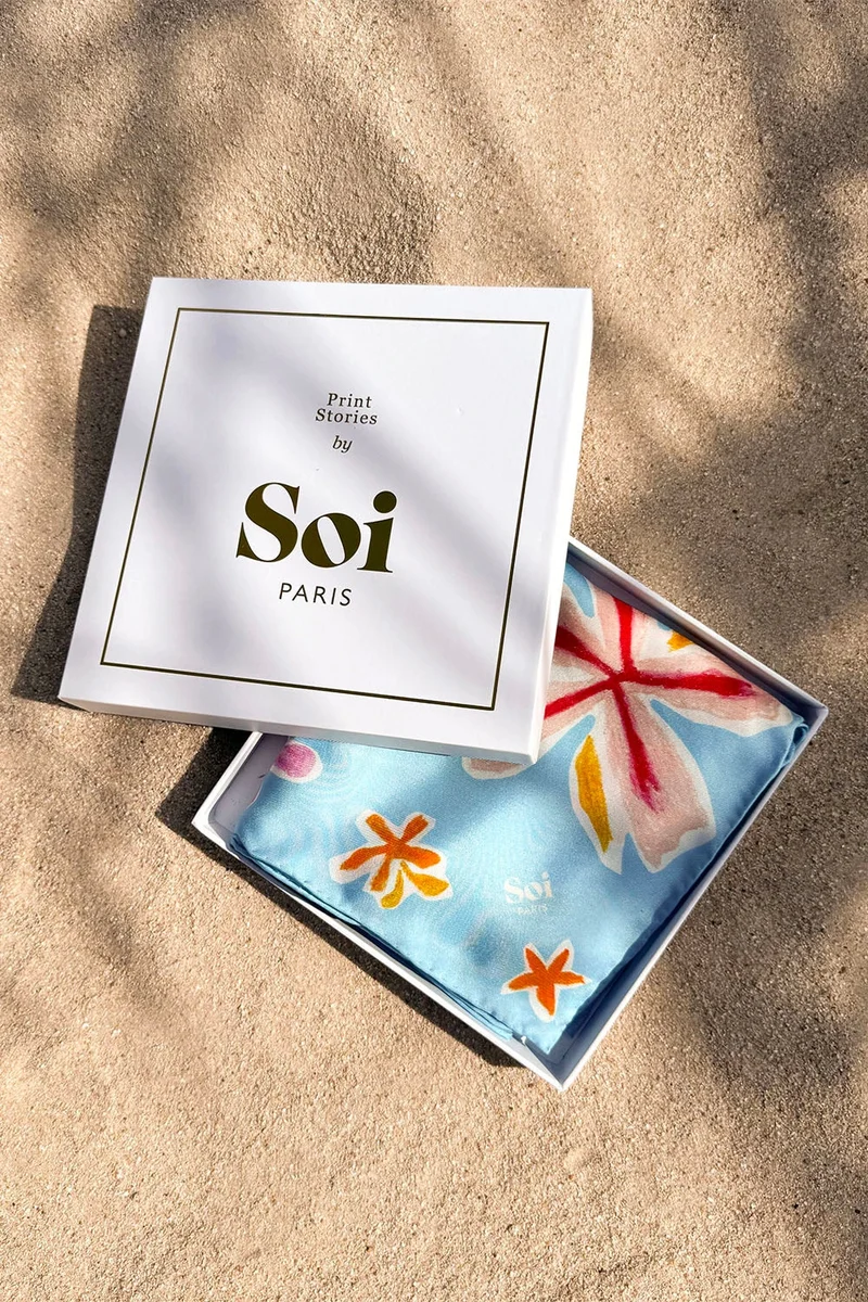 Foulard en soie Moana