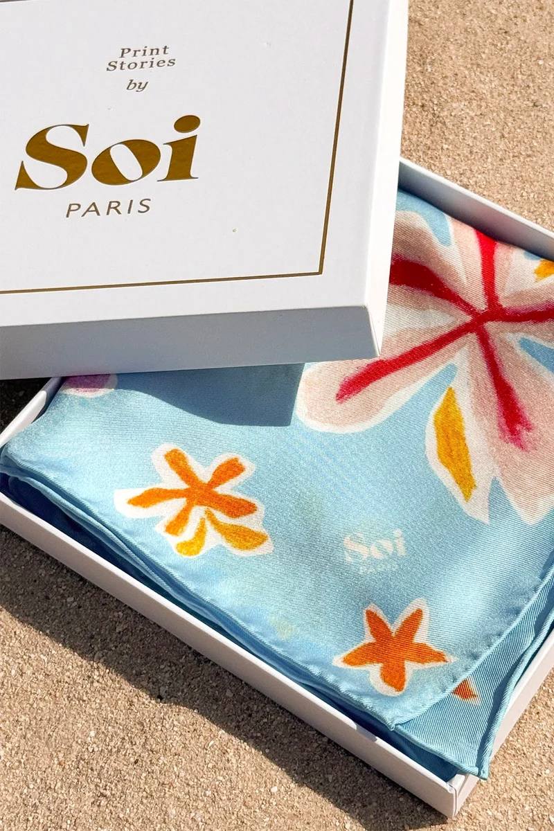 Foulard en soie Moana