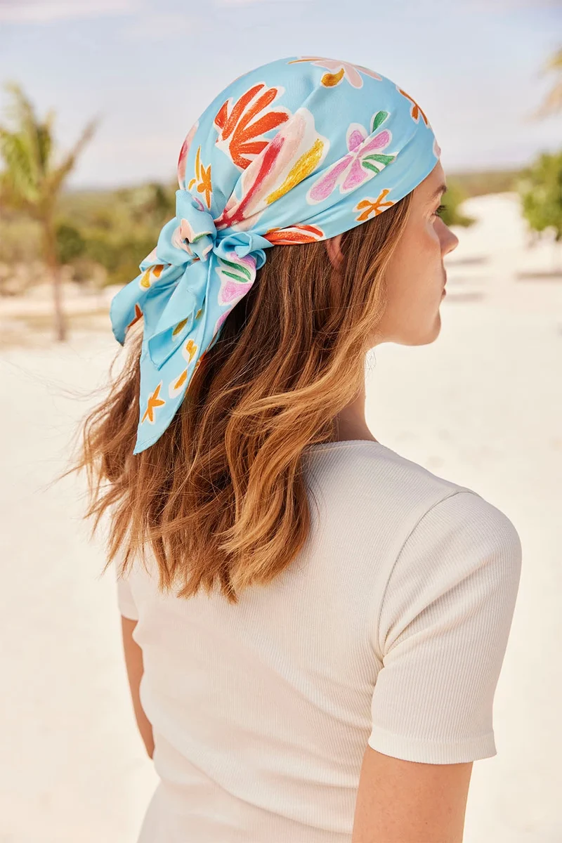 Foulard en soie Moana