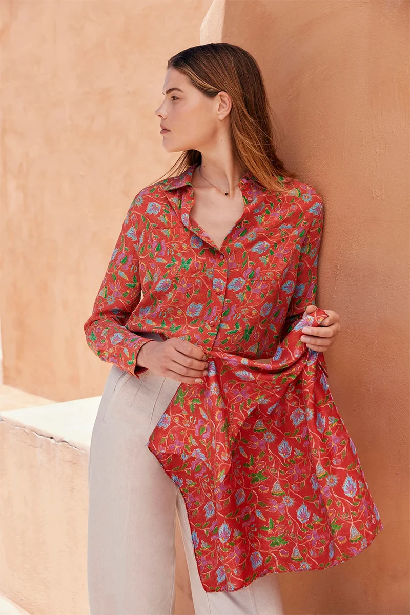 Foulard en soie Java
