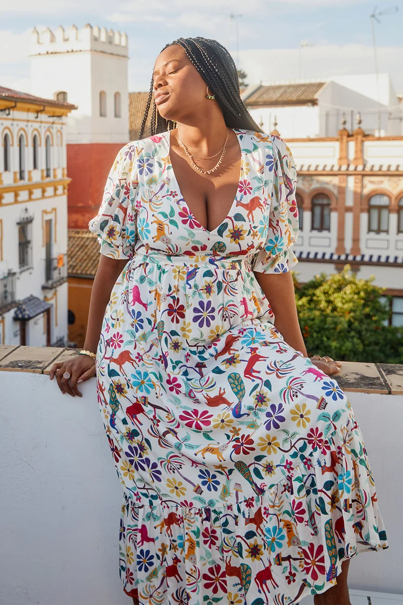 Robe Bohème imprimé Jaipur