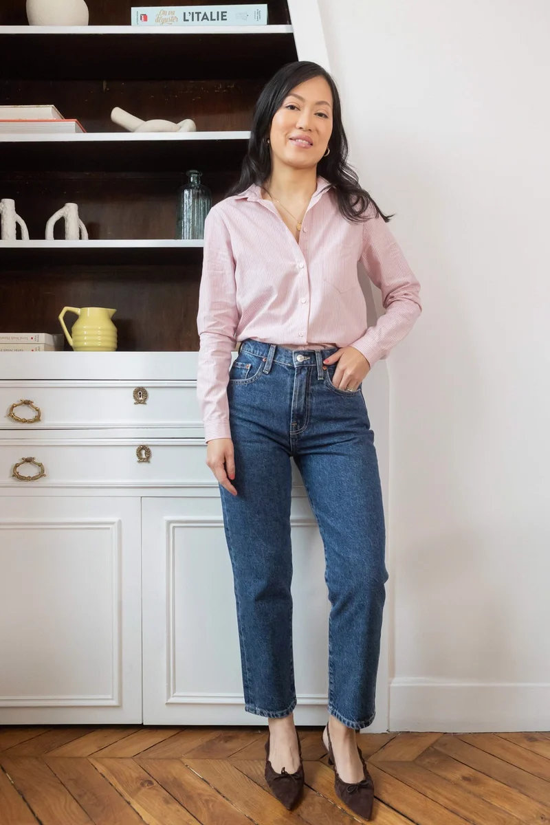 Chemise Sarah - rayures roses