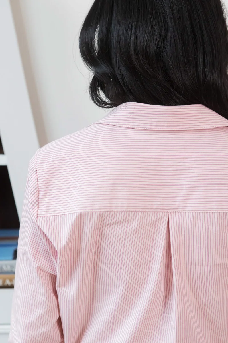 Chemise Sarah - rayures roses