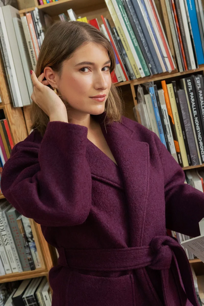 Manteau Yoko - prune