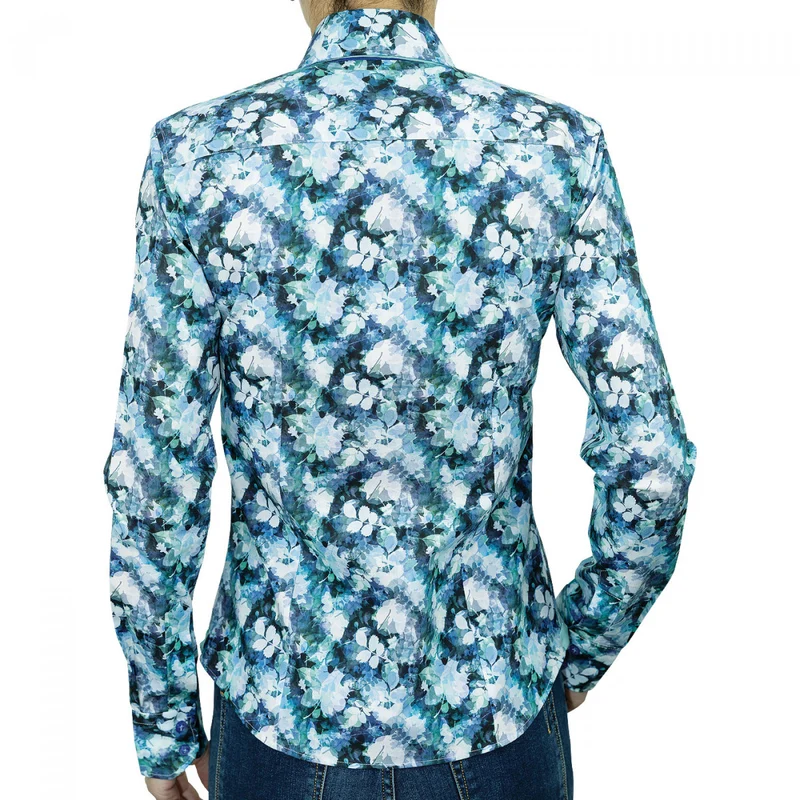 Chemise femme double col imprimée coupe cintrée PENNY Andrew Mac Allister