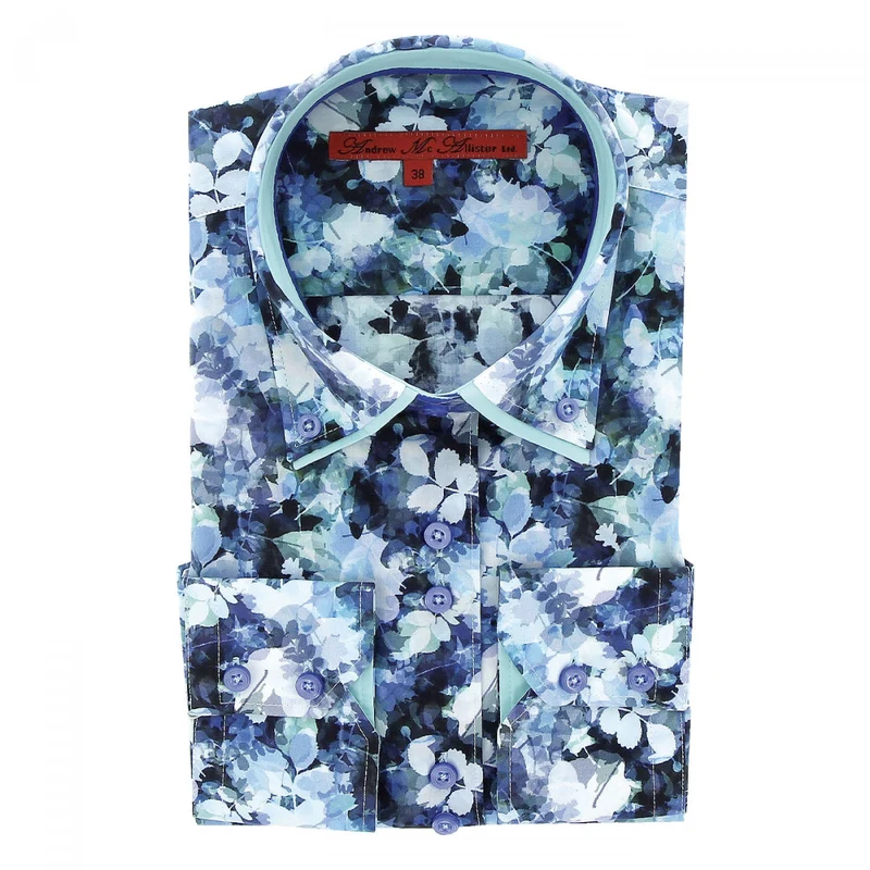 Chemise femme double col imprimée coupe cintrée PENNY Andrew Mac Allister
