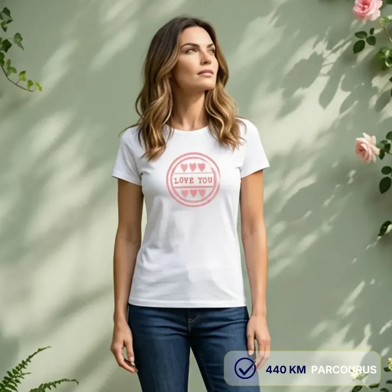 T-shirt femme blanc | LOVE YOU