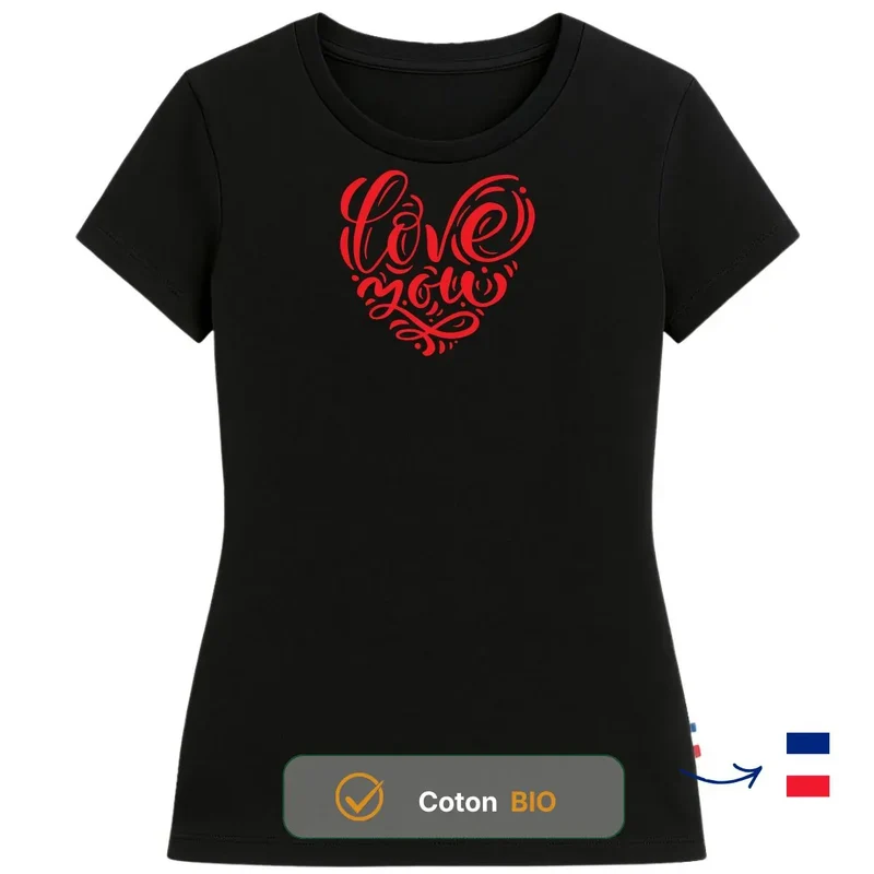T-shirt femme noir | DECLARATION
