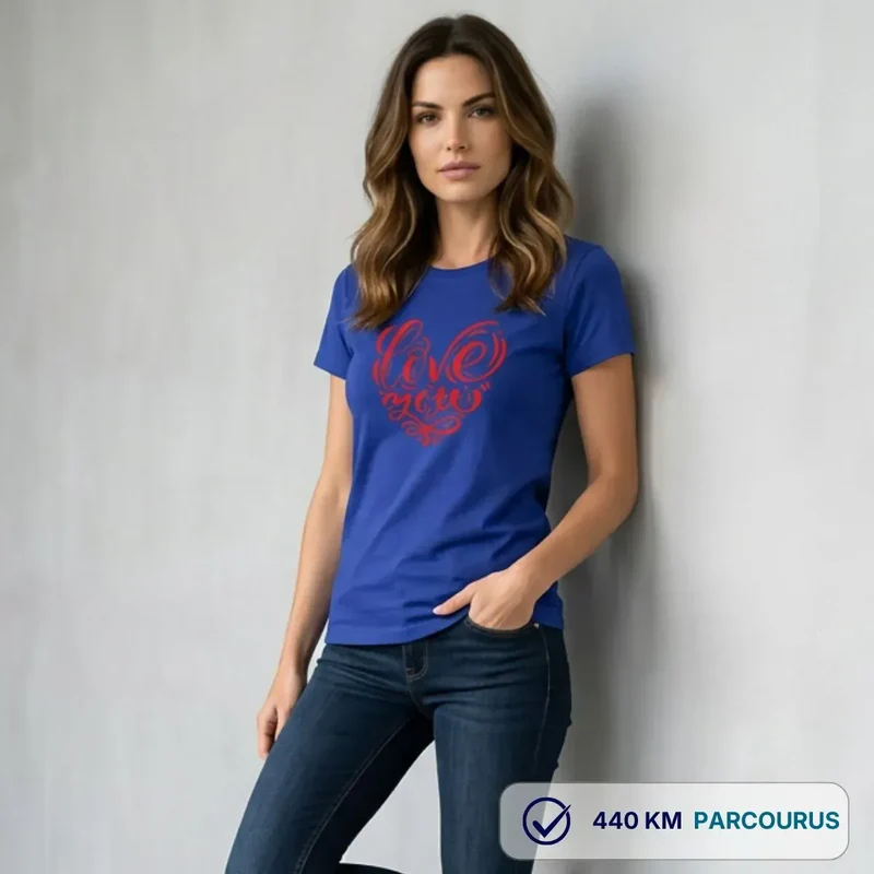 T-shirt femme bleu roi | DECLARATION