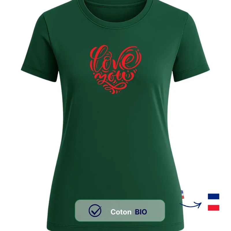 T-shirt femme vert | DECLARATION