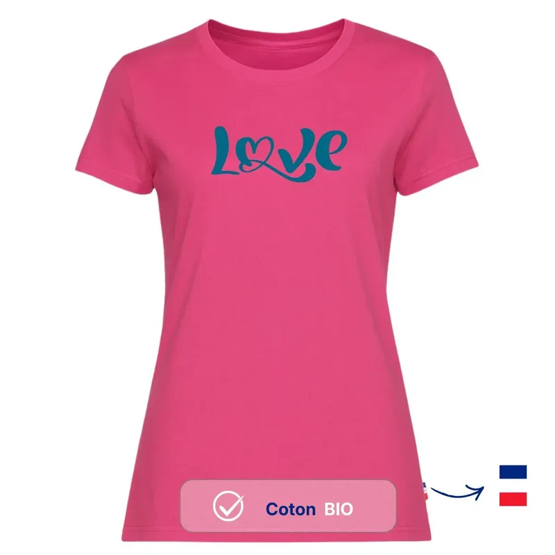 T-shirt femme rose | LOVER