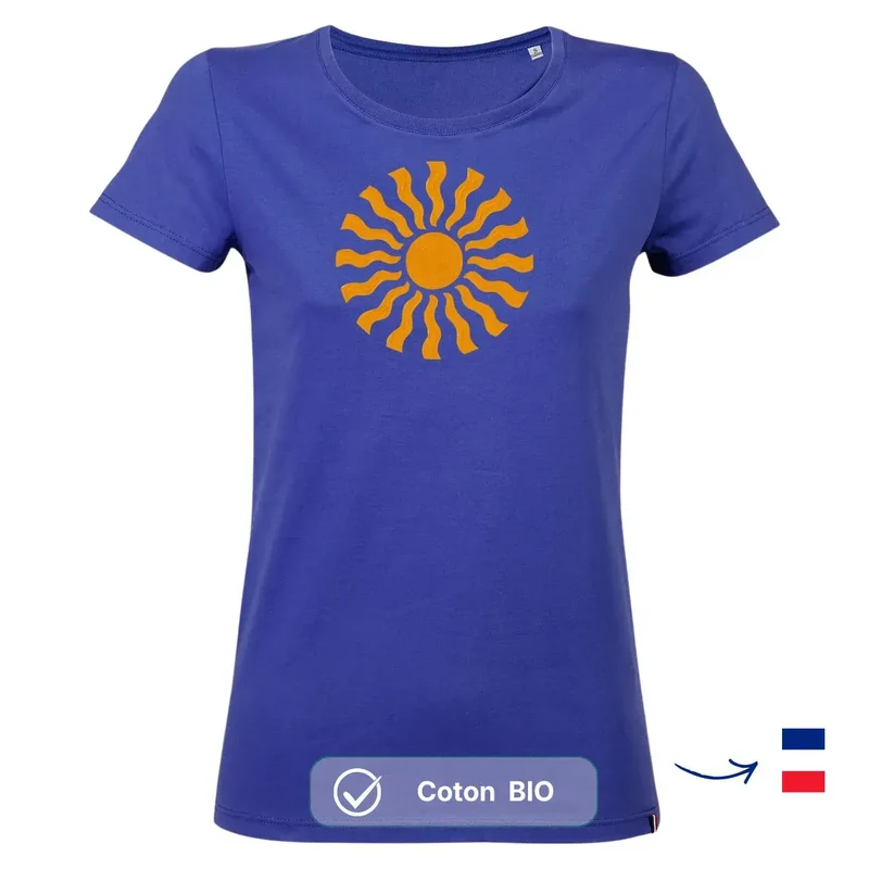 T-shirt femme bleu roi | SOLEA