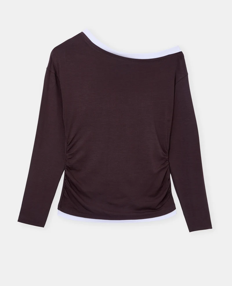 T-shirt manches longues effet superposé