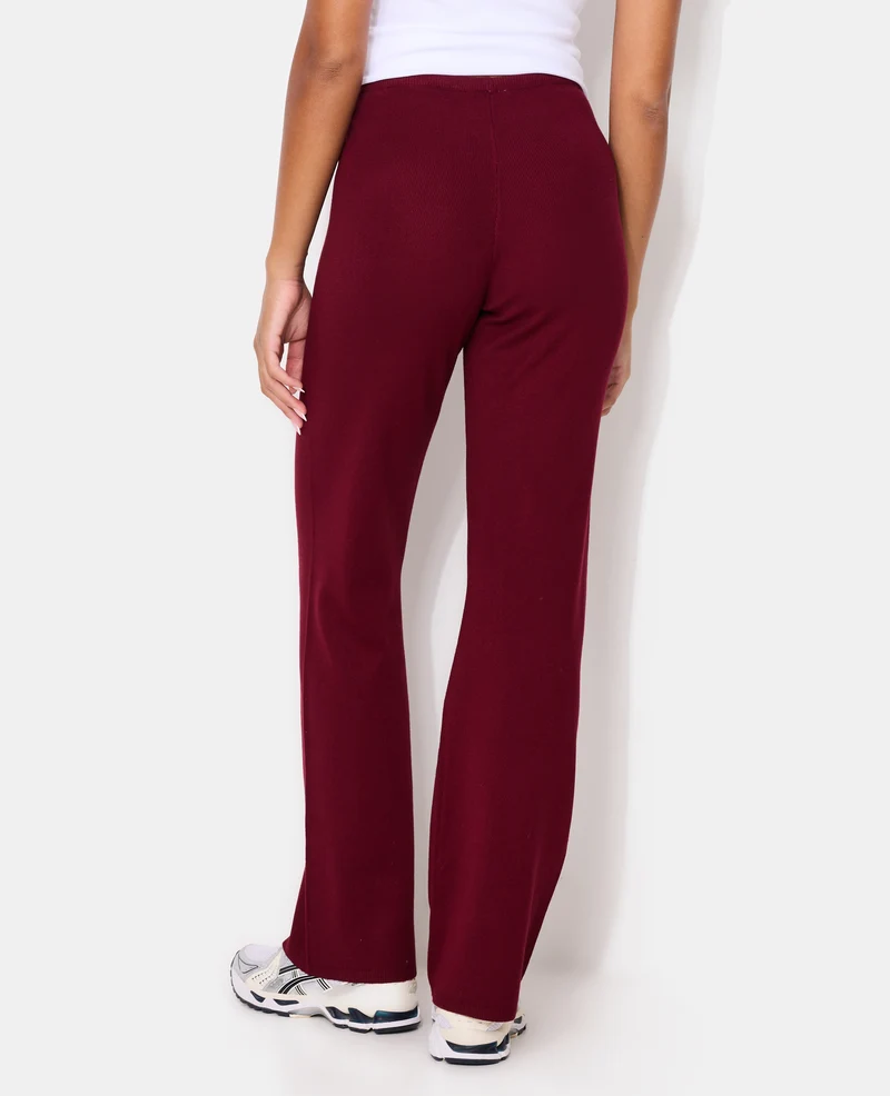 Pantalon en maille avec lien coulissé