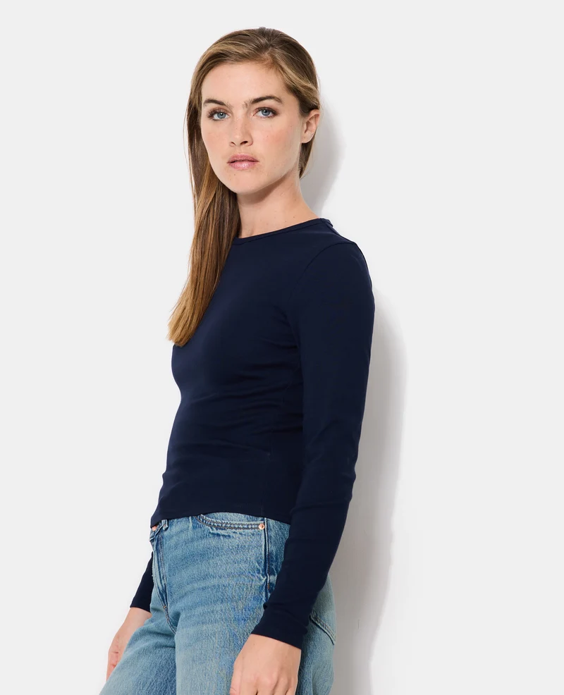 T-shirt manches longues col rond