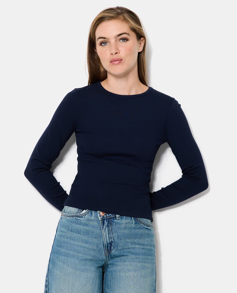T-shirt manches longues col rond