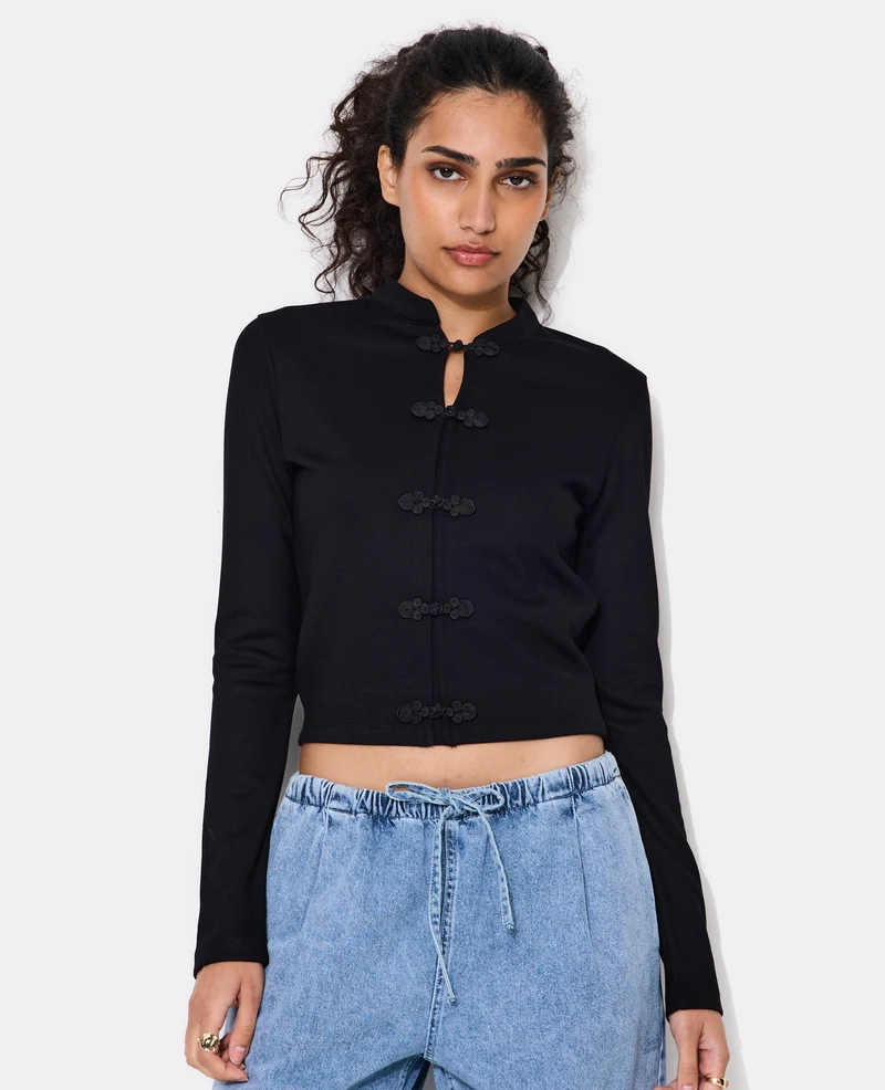 Veste molleton esprit asiatique
