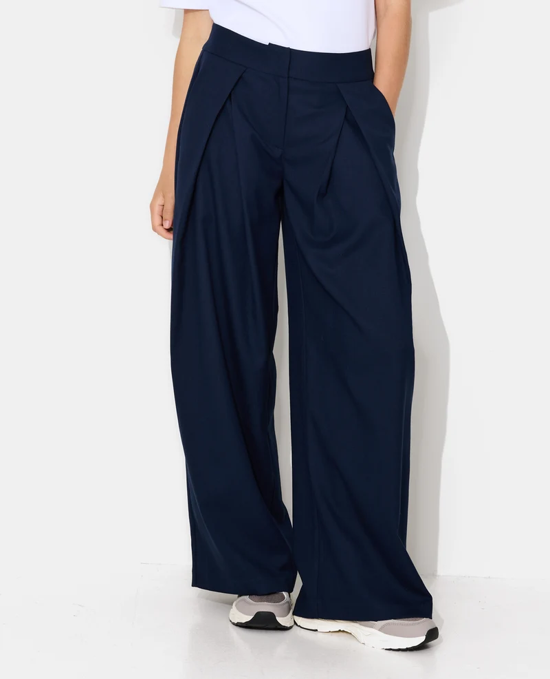 Pantalon city avec plis devant