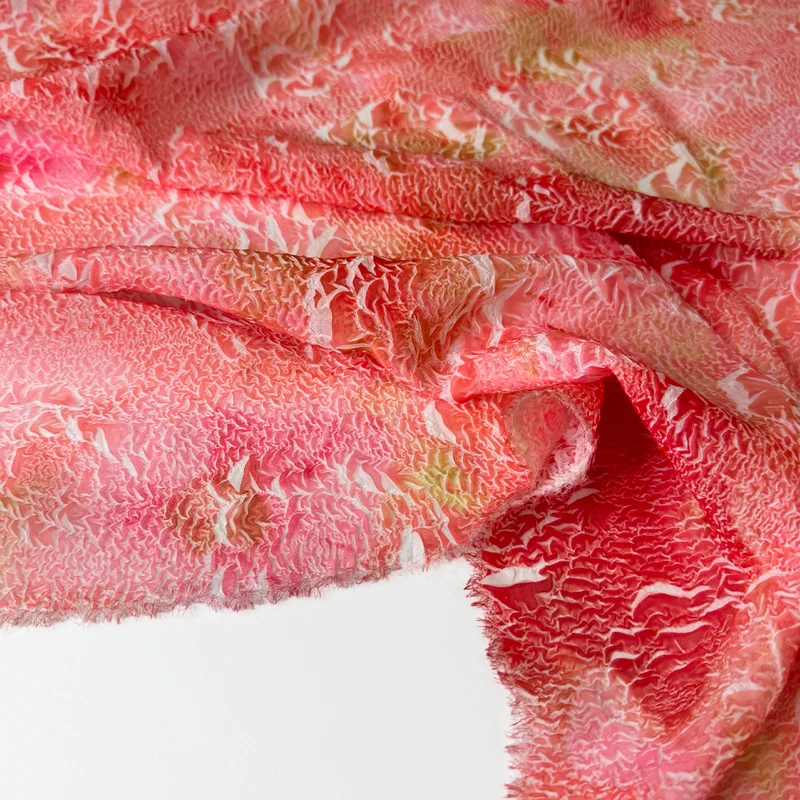 Tissu Crêpe Georgette Gaufré - Soraya