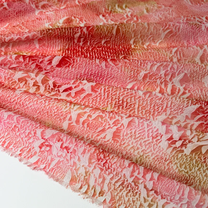 Tissu Crêpe Georgette Gaufré - Soraya
