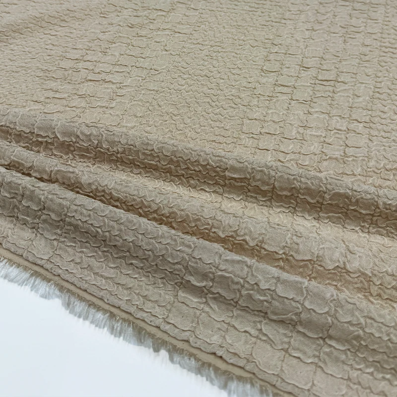 Imperfetto - Tissu Crêpe Gaufré Cloqué - Mistria