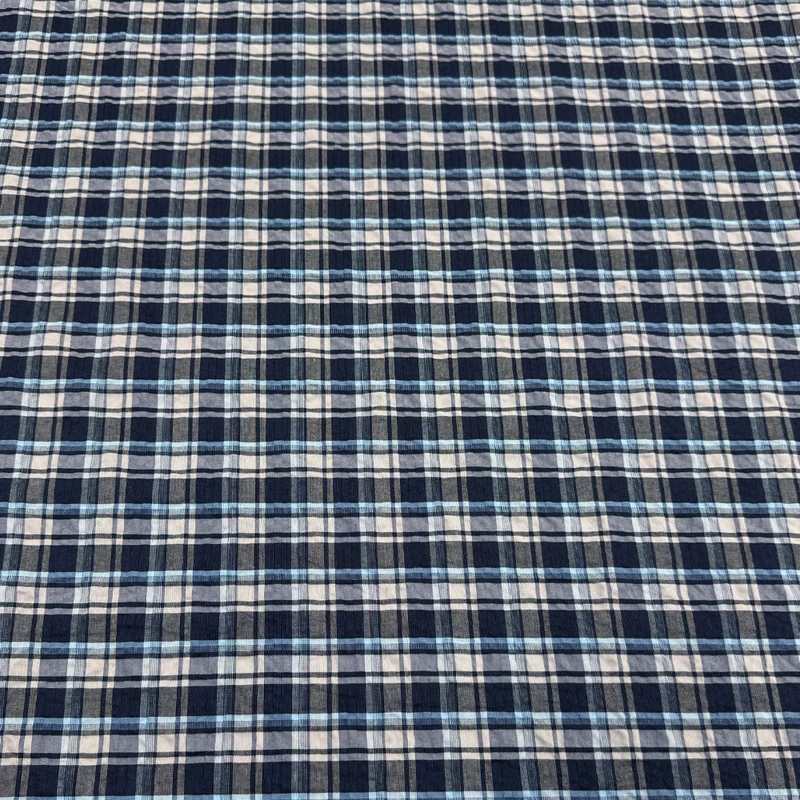 Tissu Seersucker Gaufré, Coton - Alpina