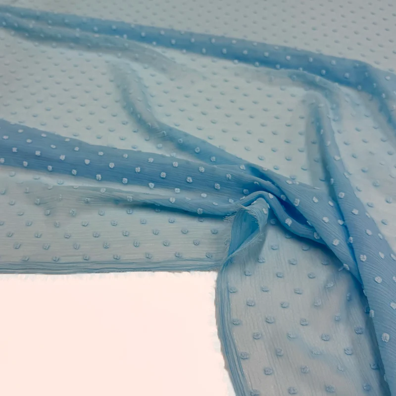 Tissu Plumetis Crinkle - Leva