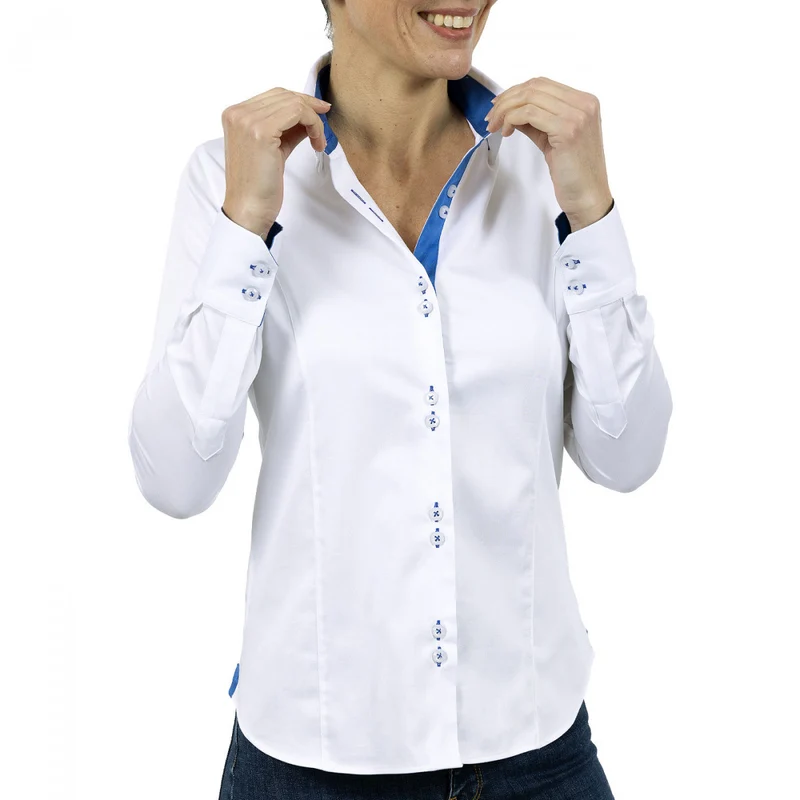 Chemise femme double col coupe cintrée CARINA2 Andrew Mac Allister