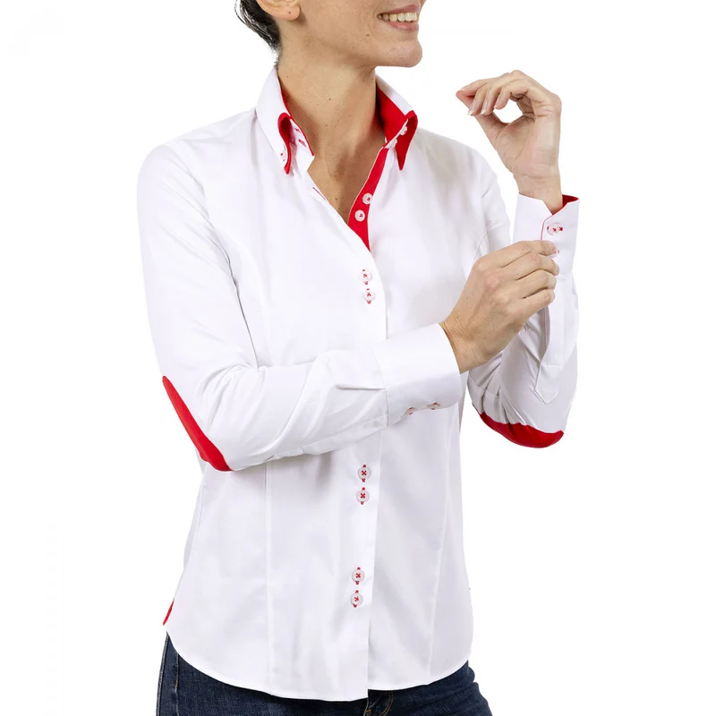Chemise femme double col coupe cintrée DOBLA Andrew Mac Allister
