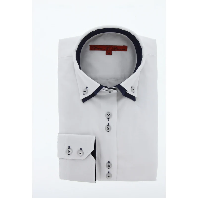 Chemise femme double col coupe cintrée DOBLA Andrew Mac Allister