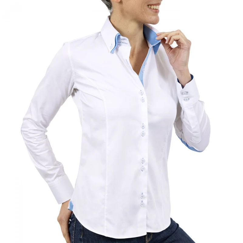 Chemise femme double col coupe cintrée DOBLA Andrew Mac Allister