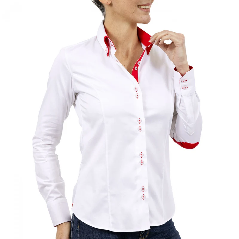 Chemise femme double col coupe cintrée DOBLA Andrew Mac Allister