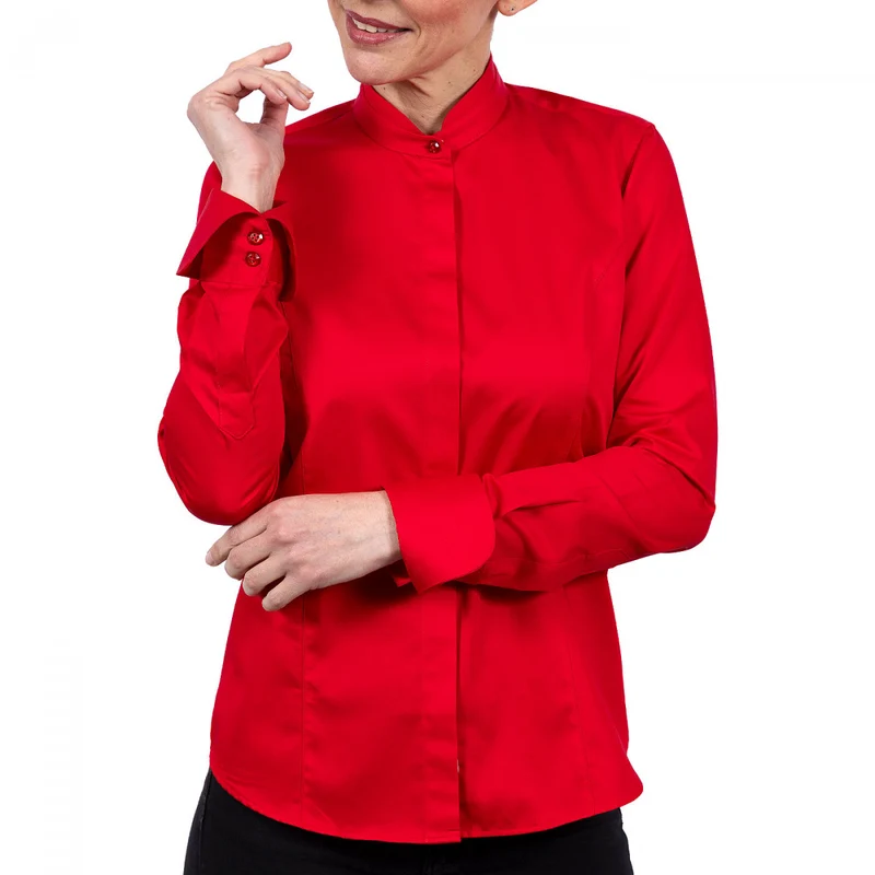 Chemise femme col mao coupe cintrée GIOIA Andrew Mac Allister