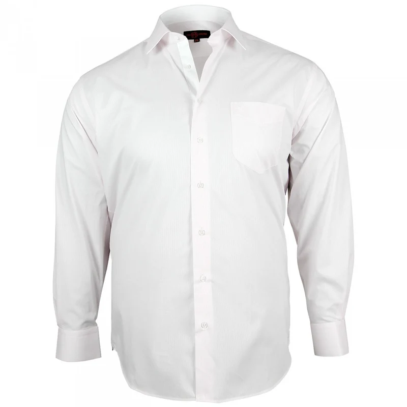 Chemise homme grande taille unie coupe droite SMART Doublissimo