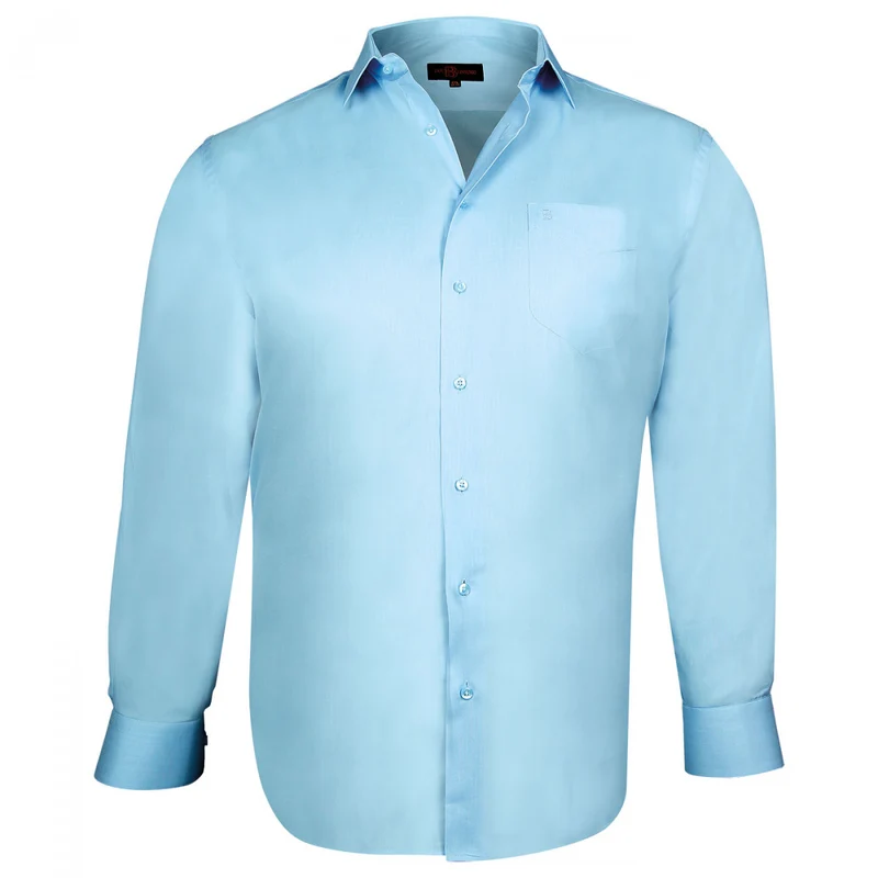 Chemise homme grande taille popeline coupe droite TRADITIONNELLE Doublissimo
