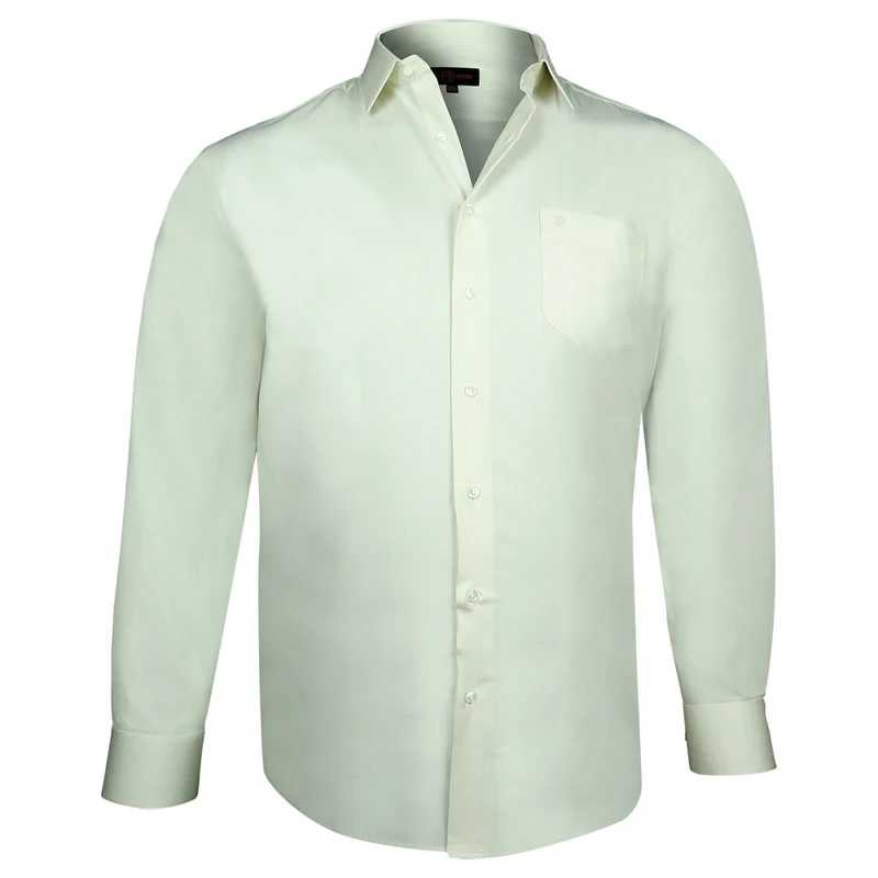Chemise homme grande taille popeline coupe droite TRADITIONNELLE Doublissimo