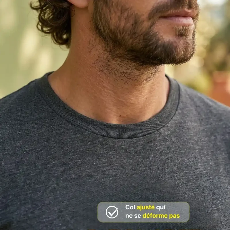 T-shirt Homme Gris chiné | LEVANT