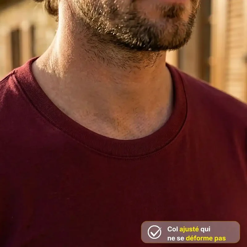 T-shirt Homme Bordeaux | EVASION