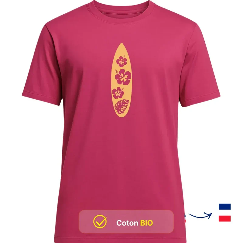 T-shirt Homme Rose Fuchsia | EVASION