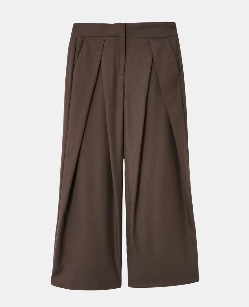 Pantalon city avec plis devant